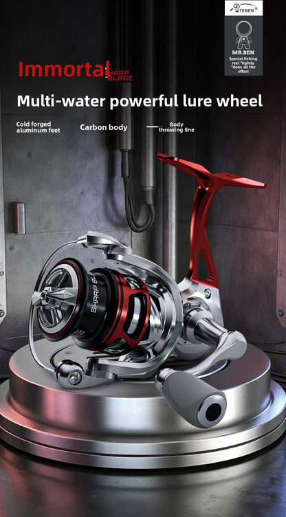 Jifeng Spinning Reel Wholesale 25 New Models Lure Carbon Fishing Reel Only 166g Micro Fishing Reel 5+1 Bearings