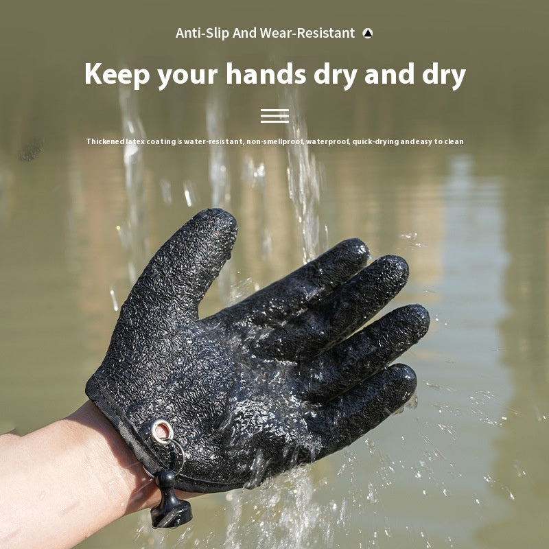 Lure Anti-Slip Fishing Gloves Multi-Functional Fishing Latex Gloves Anti-Puncture Waterproof Sea Fishing Gloves