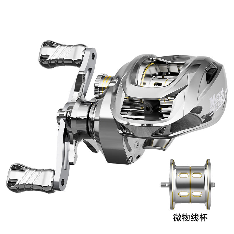 Metal Plated Fishing Reel Carbon Lure Baitcasting Reel Short Shaft Line Cup Fishing Reel 7.1:1 Micro Fishing Reel Wholesale