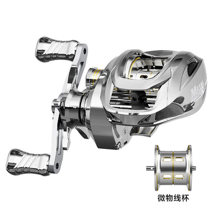 Metal Plated Fishing Reel Carbon Lure Baitcasting Reel Short Shaft Line Cup Fishing Reel 7.1:1 Micro Fishing Reel Wholesale