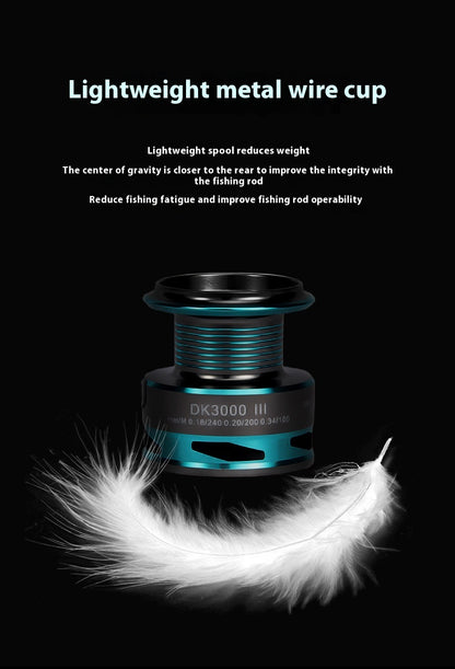 Spinning Wheel Wholesale Full Metal Blackened Fishing Wheel Lure Wheel Micro Fishing Wheel Sea Rod Wheel Big Fish Wheel DK