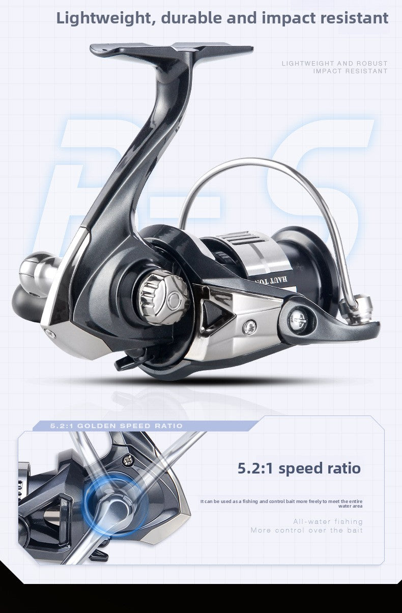 Fishing Reel Wholesale Long Casting Reel Sea Rod Reel Sea Fishing Reel Micro Lure Spinning Reel 5.2:1 BS
