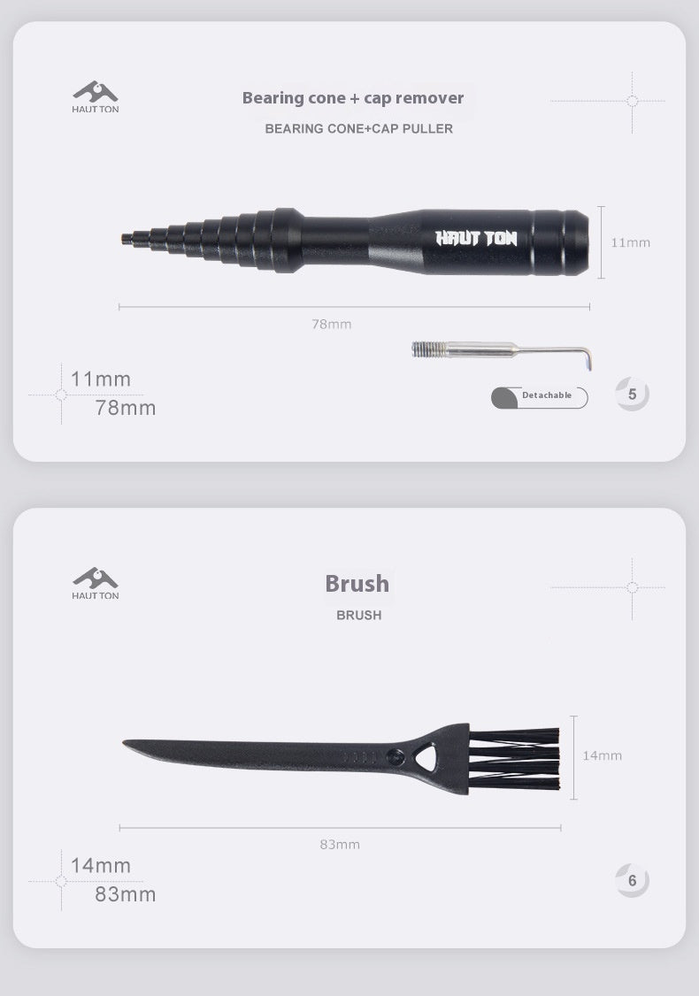 Fishing Reel Disassembly Repair Kit Fishing Reel Water Drop Reel Bearing Pin Remover Multi-Function Wrench Screwdriver Tweezers