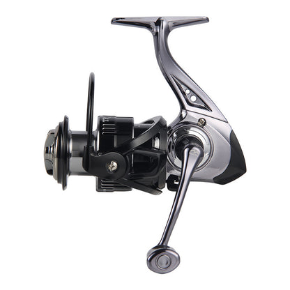 Micro Fishing Reel Deep Line Cup Fishing Reel Sea Fishing Reel Black Electroplated Fishing Reel Lure Spinning Reel