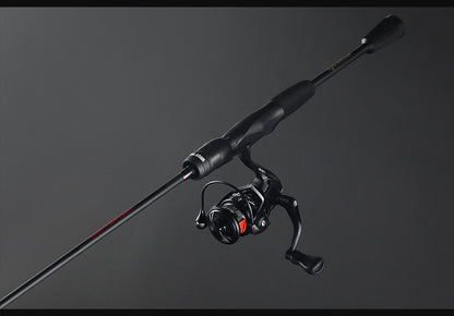 Haodun Full Fuji O-Ring Carbon Micro Lure Rod with Sound Wheel Seat 1.68m UL Fishing Rod Long Casting Fishing Rod