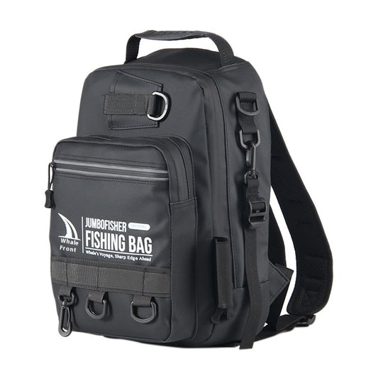Large Capacity Lure Bag Wholesale, Can Insert Lure Rod, Multifunctional Fishing Backpack, Single Shoulder Bag, 3-Layer Storage