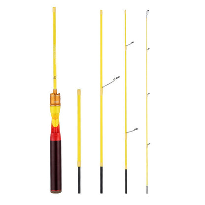 Linglong Youth Edition Lure Rod Five Sections Change to Four Sections Casting Rod Stream Mouth White Strip UL Micro Rod Fishing Rod