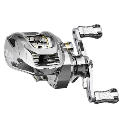 Metal Plated Fishing Reel Carbon Lure Baitcasting Reel Short Shaft Line Cup Fishing Reel 7.1:1 Micro Fishing Reel Wholesale