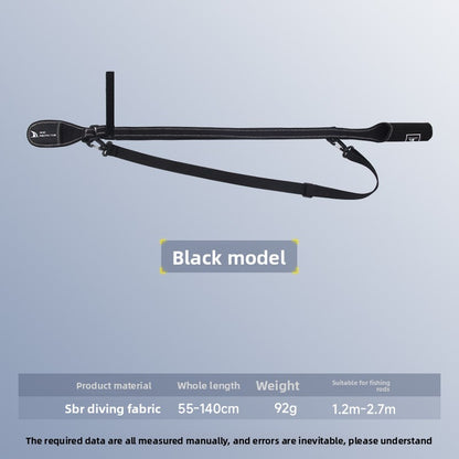 Lure Rod Bag Universal Rod Holder Bag Adjustable Length Width with Velcro Spinning Wheel Bag