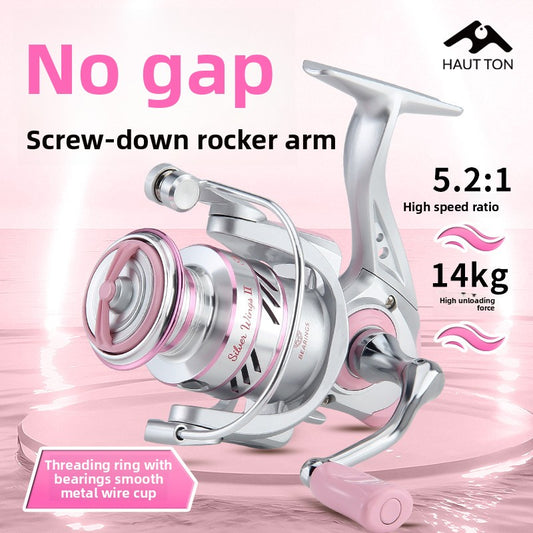 Screw-in Micro Lure Spinning Reel Gapless 2+1 Long Casting Fishing Reel Fishing Line Reel Micro Reel Sea Rod Reel