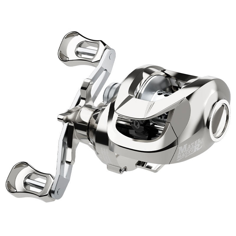 Custom Lure Baitcasting Reel Long Casting Anti-Explosion Line Fishing Reel with Drag Alarm Metal Master