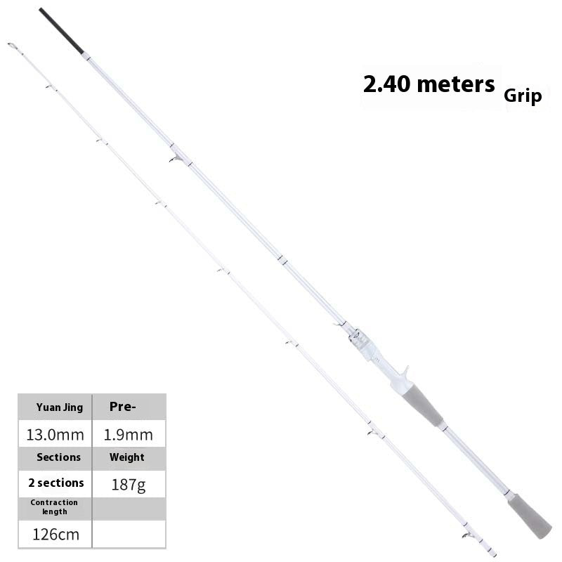 Wholesale Small White Rod Micro Lure Rod 1.68m UL Mouth Rod M Adjustable Long Casting Universal Rod Carbon Fiber Fishing Rod