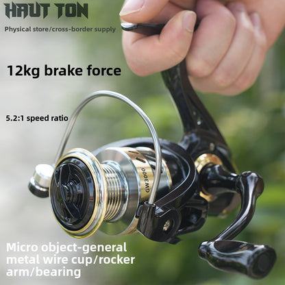 Lure Spinning Reel Fishing Reel Full Metal Line Cup Sea Rod Reel Anchor Fish Reel Long Casting Reel Fish Reel GW