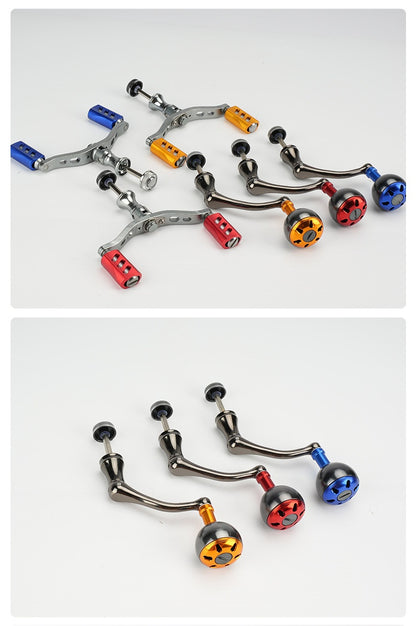 Wholesale Spinning Wheel Metal Crank Arm Metal Spherical Modified Crank Fishing Wheel Single Double Crank Accessories Grip Ball
