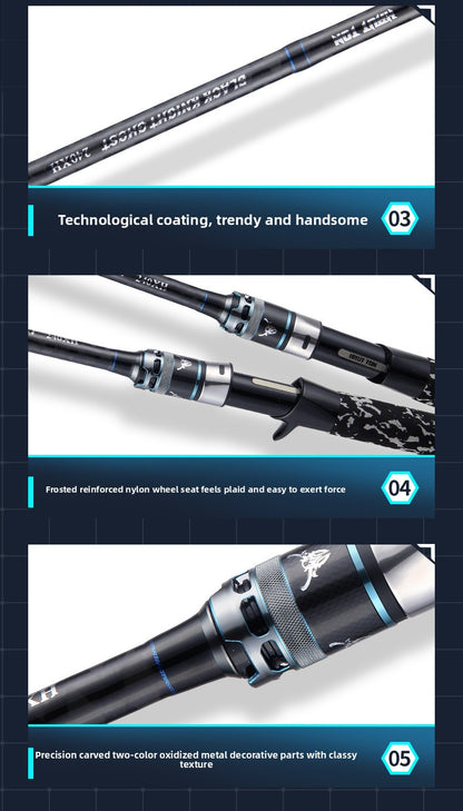XXH Super Hard Thunder Strong Rod Light Thunder Heavy Thunder Universal XH Long Casting Lure Rod Heavy Grass Area Snakehead Fishing Rod 2.4m