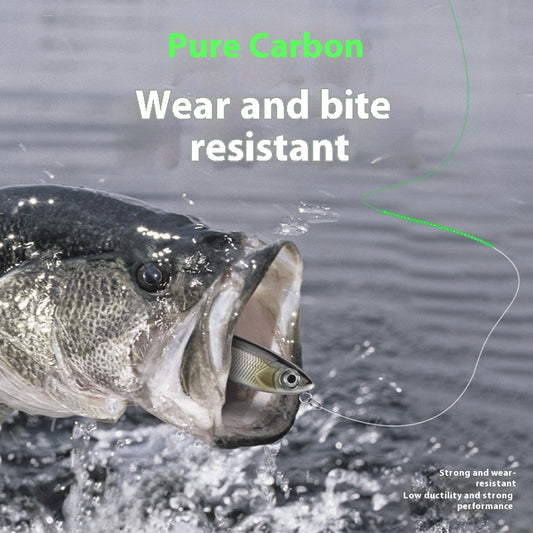 Leader Line Fishing Line Abrasion Resistant Lure Carbon Line Fishing Line Sub-line Japanese Original Silk Carbon Line Fishing Line Wholesale
