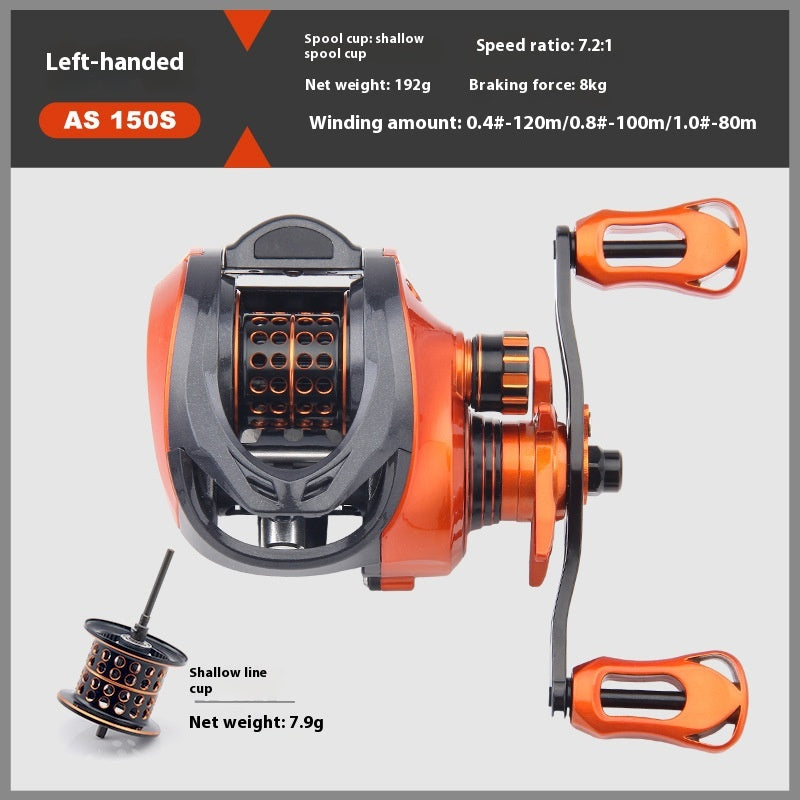 Long Casting Lure Baitcasting Reel Wholesale 7+1 Bearing 7.2:1 Gear Ratio Fishing Reel Micro Fishing Reel Sea Rod Reel