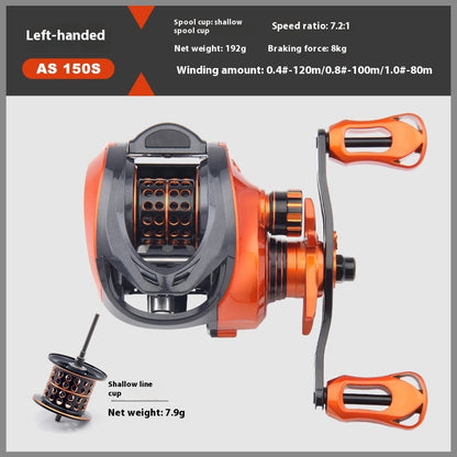 Long Casting Lure Baitcasting Reel Wholesale 7+1 Bearing 7.2:1 Gear Ratio Fishing Reel Micro Fishing Reel Sea Rod Reel