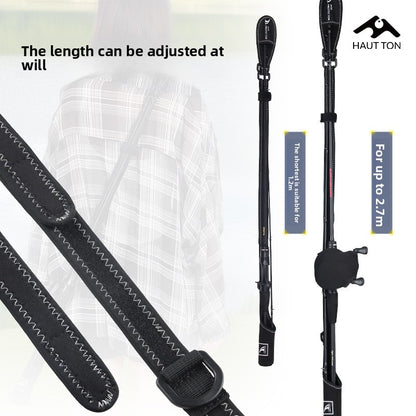 Lure Rod Bag Universal Rod Holder Bag Adjustable Length Width with Velcro Spinning Wheel Bag
