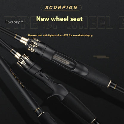 M Tuning Lure Rod Wholesale MH Hardness Lei Qiang Rod Black Rod UL Micro Object Horse Mouth Fishing Rod Long Casting Fishing Rod