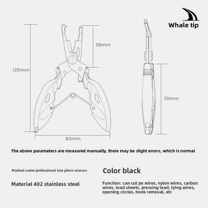 Multifunctional Fish Control Device Micro Lure Pliers Set Fishing Fish Lifting Device Beginner Fish Gripper Can Cut PE Line