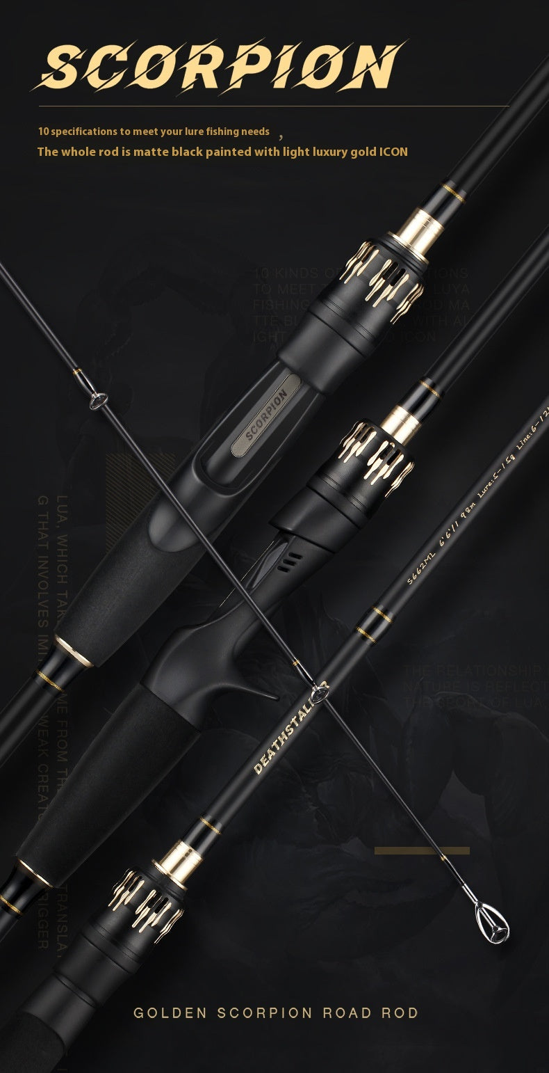 M Tuning Lure Rod Wholesale MH Hardness Lei Qiang Rod Black Rod UL Micro Object Horse Mouth Fishing Rod Long Casting Fishing Rod