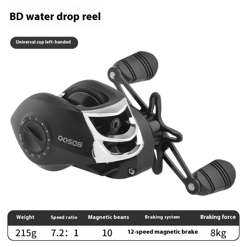 Haodun Lure Baitcasting Reel Wholesale Long Casting Anti-Explosion Line Fishing Reel Fishing Reel for Blackfish Micro Baitcasting Reel HD