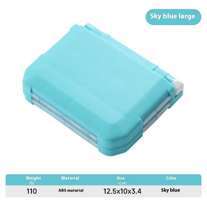 Lure Accessories Storage Box with Pins, Eight-Shaped Rings, Jig Head Hooks, Crankbaits, and Lead Sinkers, Detachable Space