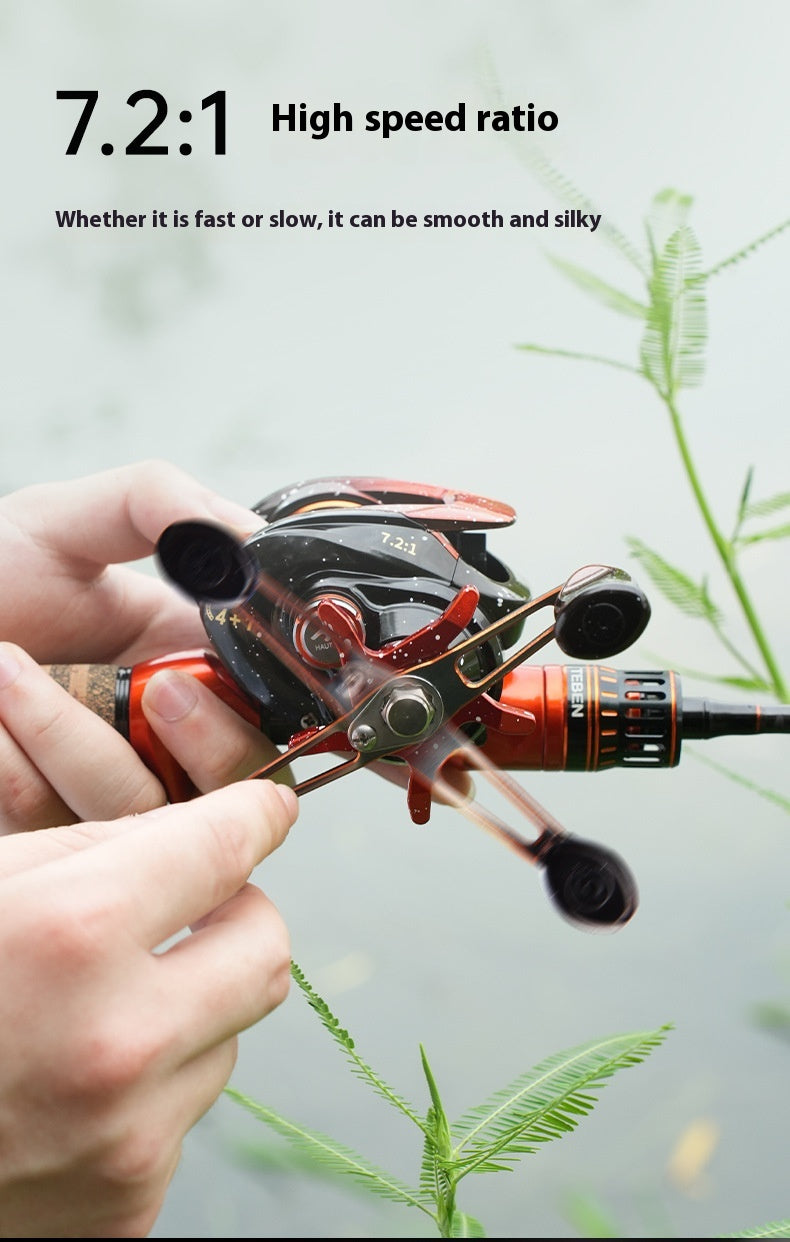 Lure Baitcasting Reel Wholesale Metal Long Casting Anti-Explosion Line Fishing Reel 7.2:1 Fishing Reel Cross-Border New Product Sea Fishing Reel