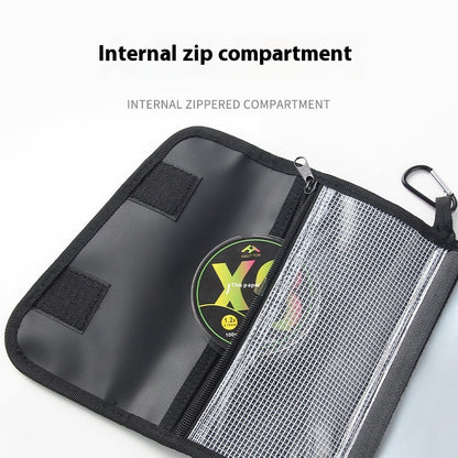 Soft Bait T-Tail Storage Bag Soft Worm Curved Tail Storage Bag Sealed Waterproof Large Capacity Fake Bait Includes Ziplock Bag
