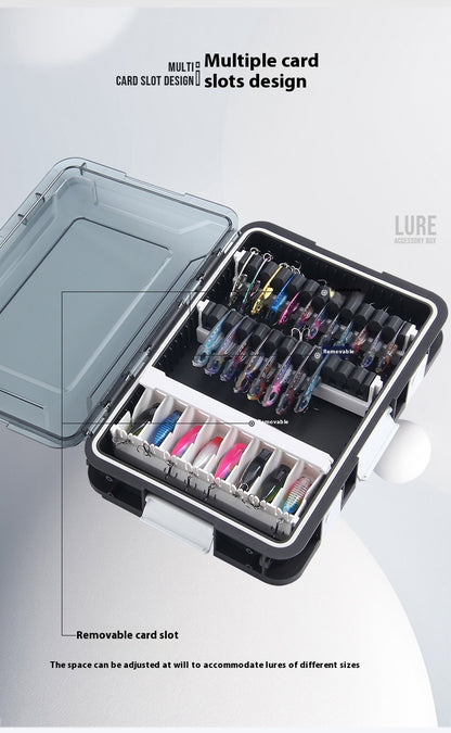 Fake Bait Box VIB Wave Crawling Zigzag Dog Pencil Lure Storage Box Multiple Combinations Lure Accessories Storage