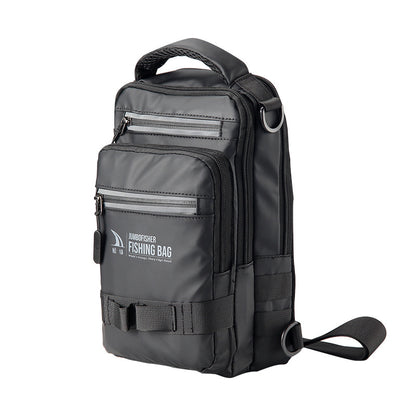 Multifunctional Waterproof Lure Backpack Single Shoulder Crossbody Lure Bag with Rod Insertion Wholesale Fishing Bag Bait Bag