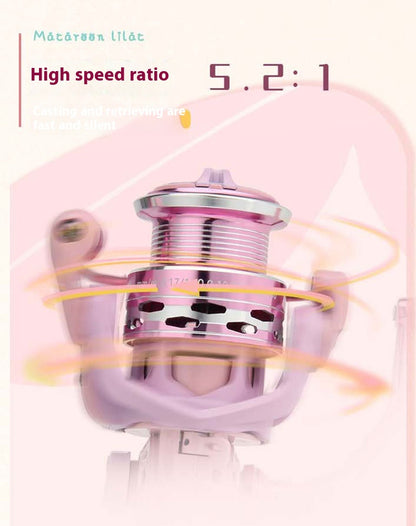 Spinning Reel Wholesale Lure Fishing Reel Full Metal Micro Line Cup Sea Rod Reel Macaron Sea Fishing Reel Fish Reel DS