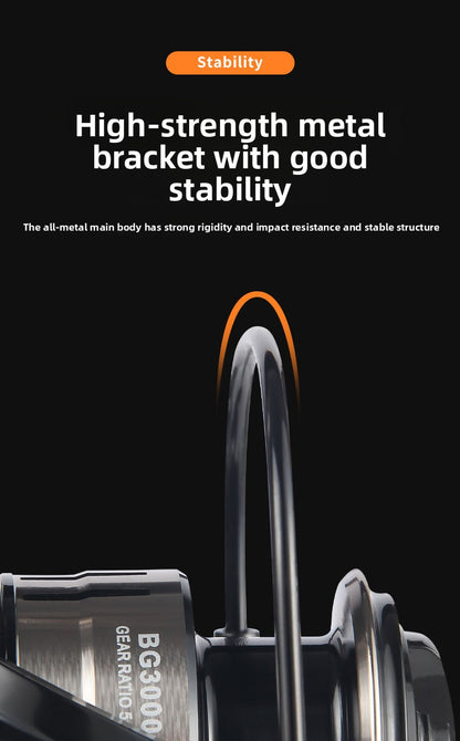 All-metal gapless spinning wheel long-cast sea fishing throwing wheel anti-seawater fishing wheel large object wheel anchor fish wheel BG