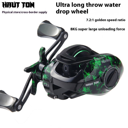 Anti-Explosion Line Water Drop Reel Wholesale Metal Lure Reel Long Casting Fishing Reel Lei Qiang Black Fishing Reel Sea Fishing Reel